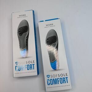 NEW SofSole Comfort Full Length Work Shoe Insole Inserts 8-13 Bundle